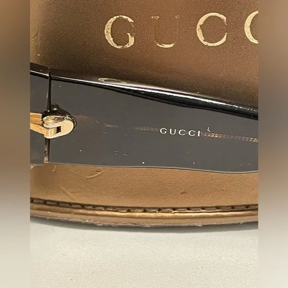 Gucci oversized tortoiseshell sunglasses - Picture 7 of 8